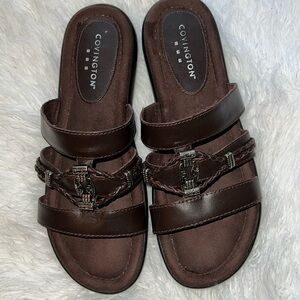 Covington Brown Sandals Size 8.5M